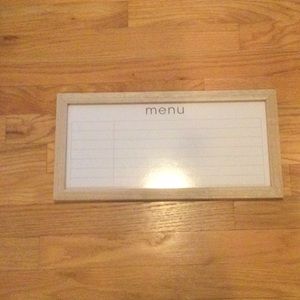 4/$12 Dry erase Weekly menu board